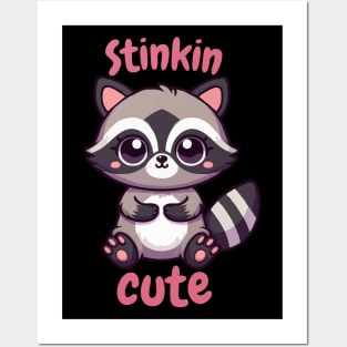 Stinkin Cute Racoon Posters and Art